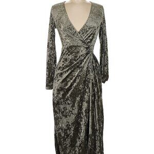 Mango Velvet Midi Dress